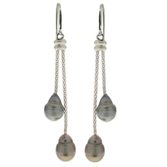 Parkplace Pearls Sterling Silver Tahitian Pearl Earring 621132/B