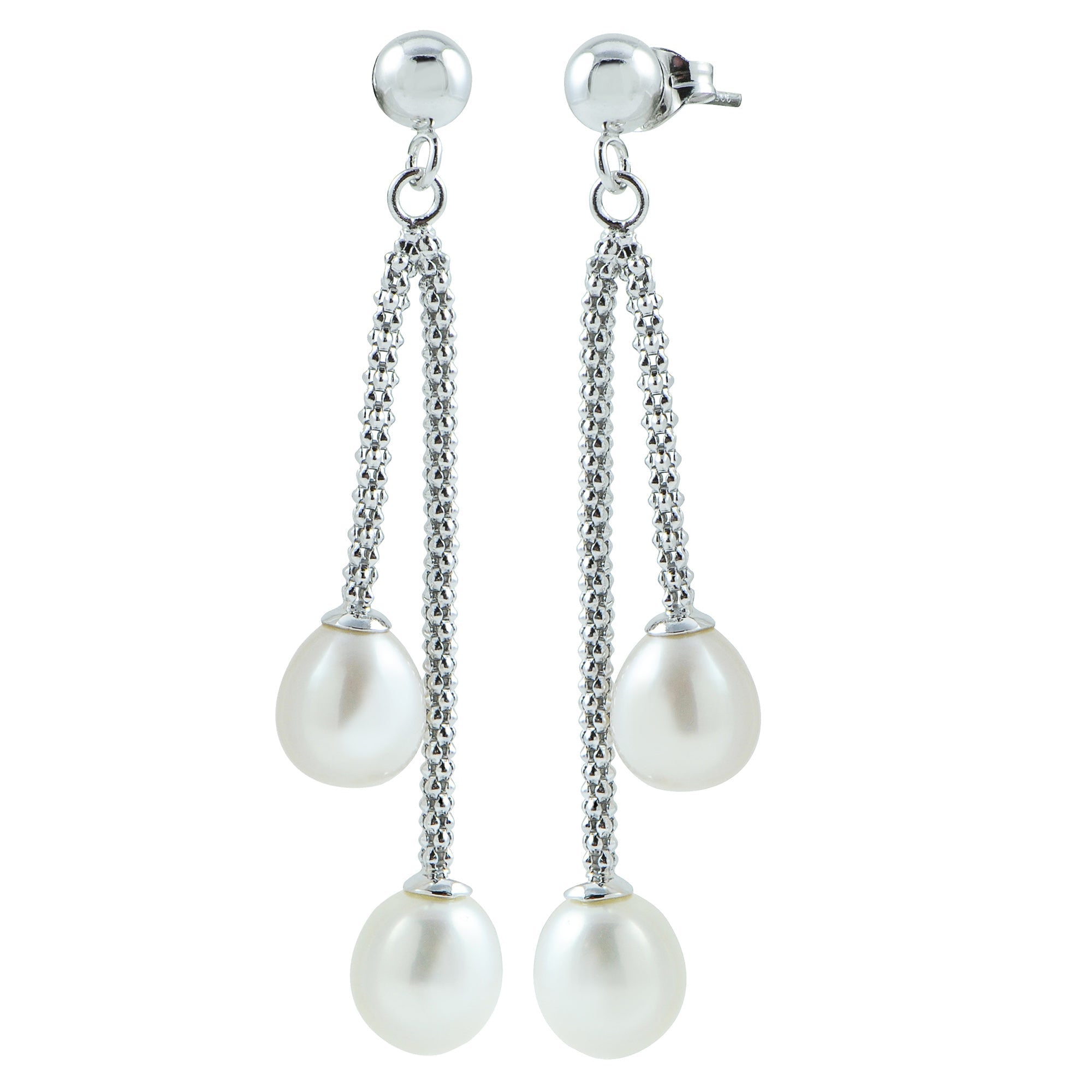 Parkplace Pearls Sterling Silver Freshwater Pearl Earring 621133