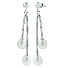 Parkplace Pearls Sterling Silver Freshwater Pearl Earring 621133