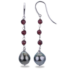 Parkplace Pearls Sterling Silver Tahitian Pearl Earring 621839/B