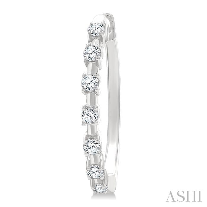 ASHI Floating Diamond Fashion Hoop Earrings 621H6PPTGERWG