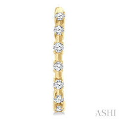 ASHI Floating Diamond Fashion Hoop Earrings 621H6PPTGERYG