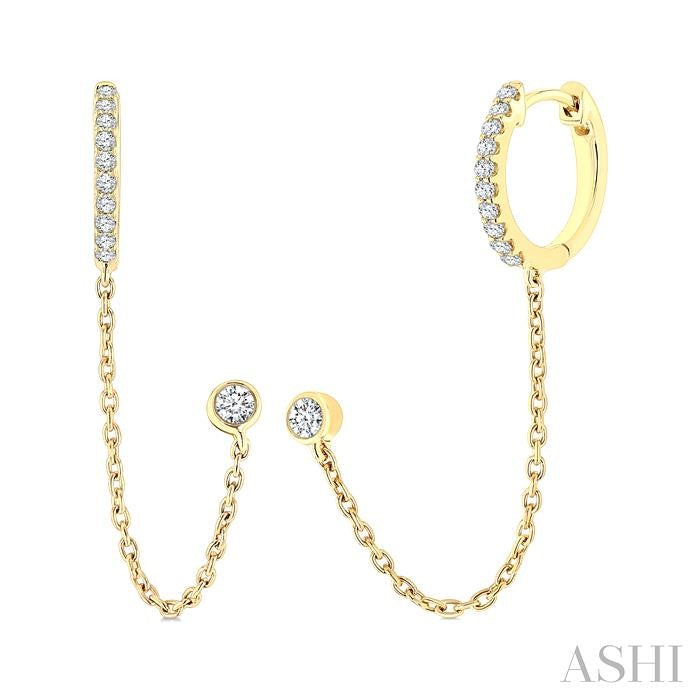 ASHI Diamond Fashion Chain Earrings 621K7PPTGERYG