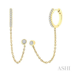 ASHI Diamond Fashion Chain Earrings 621K7PPTGERYG