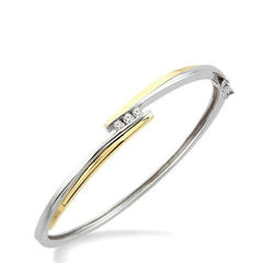 Parkplace Jewelers 3 Stone Channel Set Diamond Bangle 79688PPTN