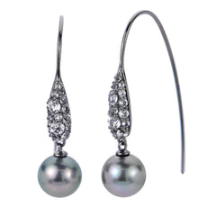 Parkplace Pearls Sterling Silver Tahitian Pearl Earring 622587/B