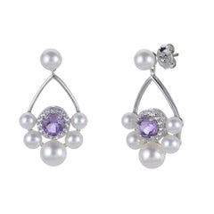 Parkplace Pearls Sterling Silver Freshwater Pearl Earring 622963/AM-AA
