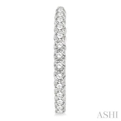 ASHI Inside-Out Diamond Round Hoop Earrings 622B0PPFHERWG-5.00