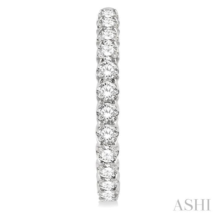 ASHI Inside-Out Diamond Round Hoop Earrings 622B0PPFHERWG-7.00