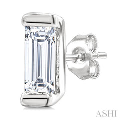 ASHI Baguette Diamond Petite Fashion Earrings 622H8PPTGERWG