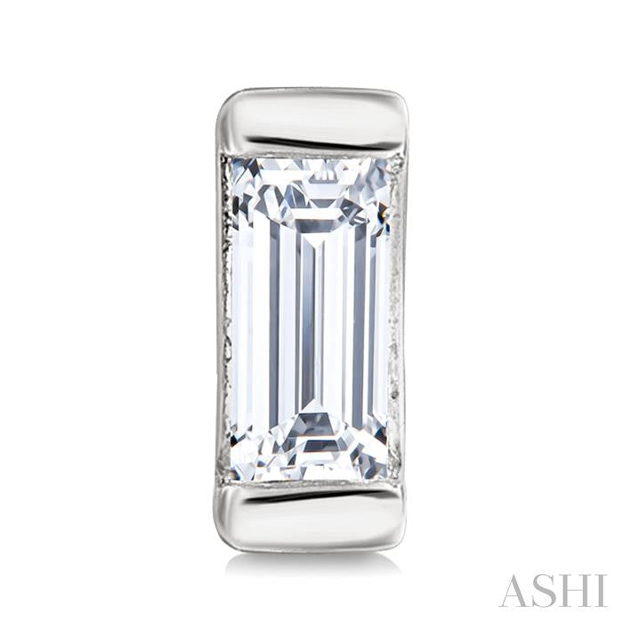ASHI Baguette Diamond Petite Fashion Earrings 622H8PPTGERWG