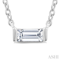 ASHI Baguette Diamond Petite Fashion Pendant 622H9PPTGPDWG