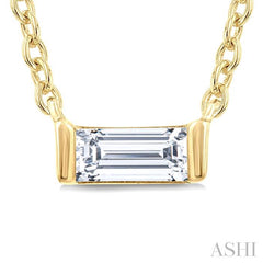 ASHI Baguette Diamond Petite Fashion Pendant 622H9PPTGPDYG