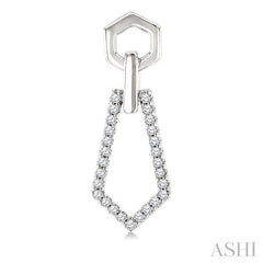 ASHI Hexagon Shape Diamond Fashion Earrings 622J5PPTGERWG-HEX