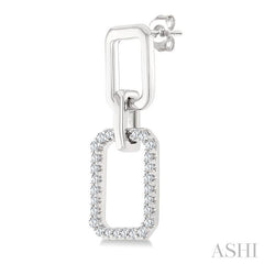 ASHI Rectangular Shape Diamond Fashion Earrings 622J5PPTGERWG-RCT