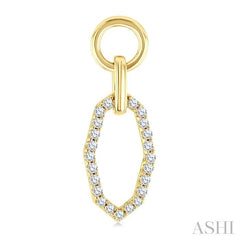 ASHI Geometric Shape Interlock Diamond Fashion Earrings 622J5PPTGERYG