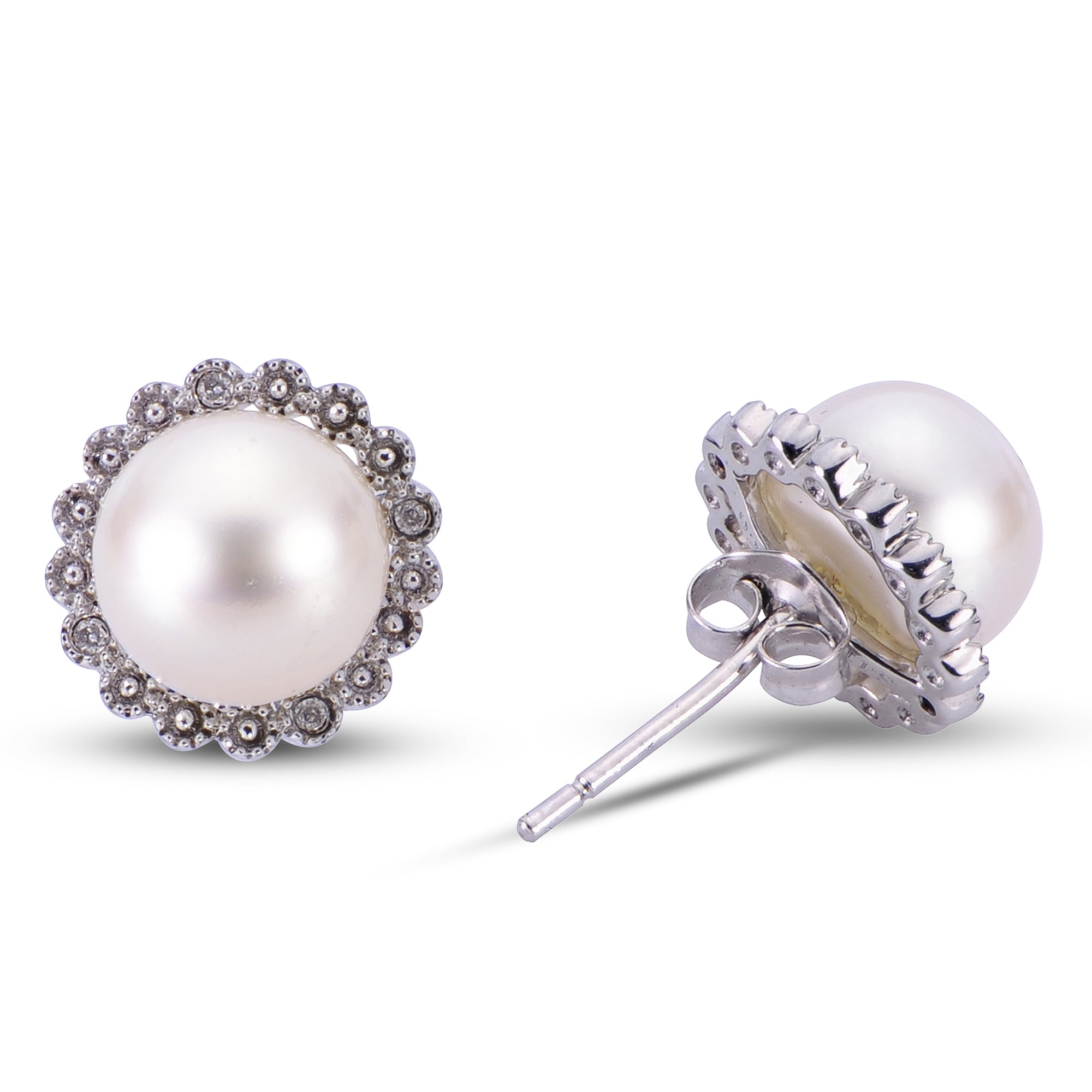 Parkplace Pearls Sterling Silver Freshwater Pearl Earring 623786