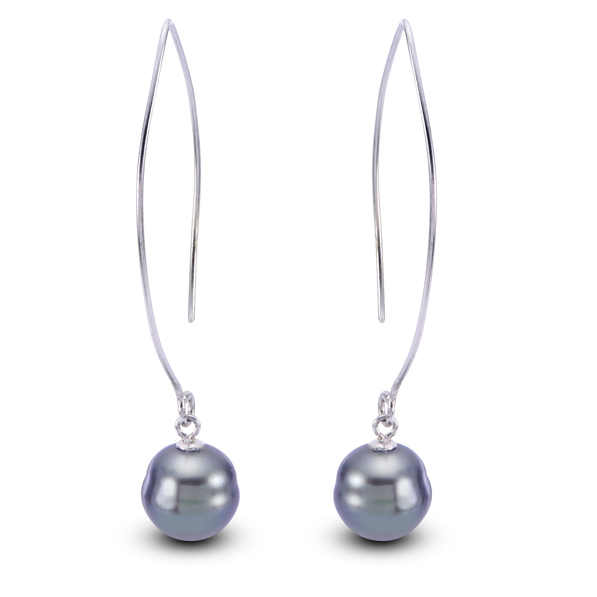 Parkplace Pearls Sterling Silver Tahitian Pearl Earring 623840