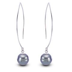 Parkplace Pearls Sterling Silver Tahitian Pearl Earring 623840
