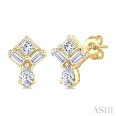 ASHI Mixed Shape Diamond Fashion Earrings 623J5PPFGERYG