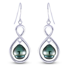 Parkplace Pearls Sterling Silver Tahitian Pearl Earring 624169/B