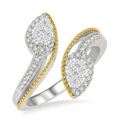 Parkplace Jewelers Pear Shape 2 Stone Lovebright Diamond Fashion Open Ring 365N5PPFHWY