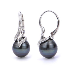 Parkplace Pearls Sterling Silver Tahitian Pearl Earring 624731/B