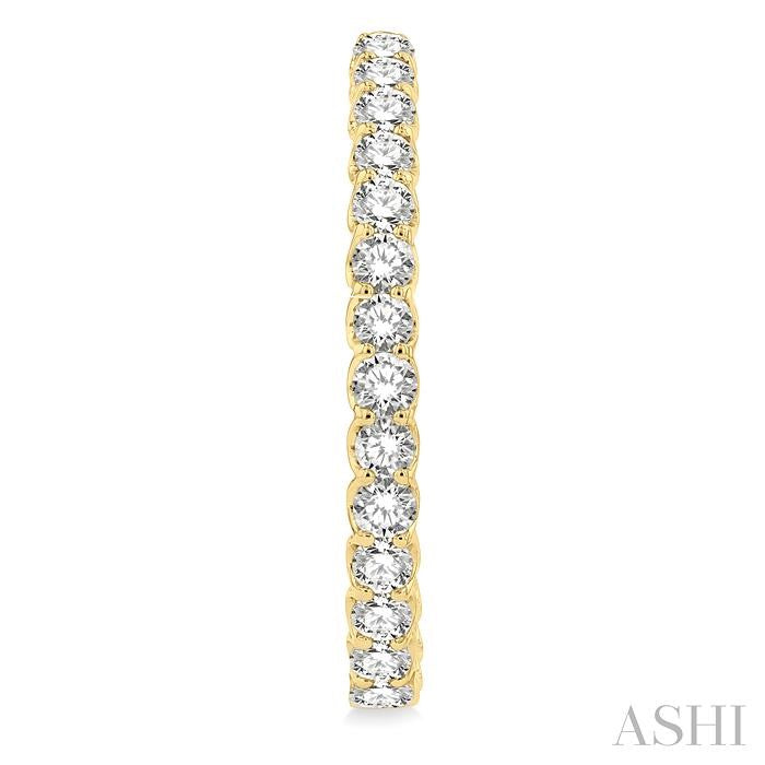 ASHI Inside-Out Diamond Oval Hoop Earrings 624B0PPFHERYG-5.00