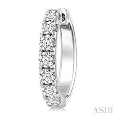 ASHI Diamond Fashion Hoop Earrings 624H0PPFGERWG-1.5
