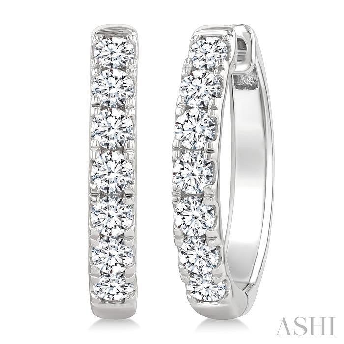 ASHI Diamond Fashion Hoop Earrings 624H0PPFGERWG-2.0