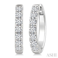 ASHI Diamond Fashion Hoop Earrings 624H0PPFGERWG-2.0