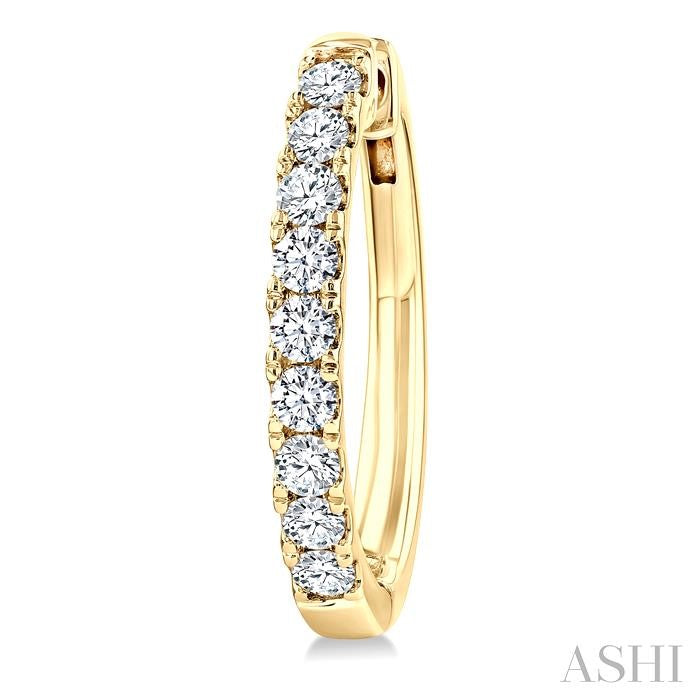 ASHI Diamond Fashion Hoop Earrings 624H1PPFGERYG