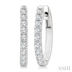 ASHI Diamond Fashion Hoop Earrings 624H3PPFGERWG