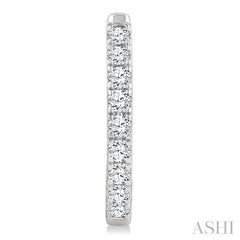 ASHI Diamond Fashion Hoop Earrings 624H3PPFGERWG