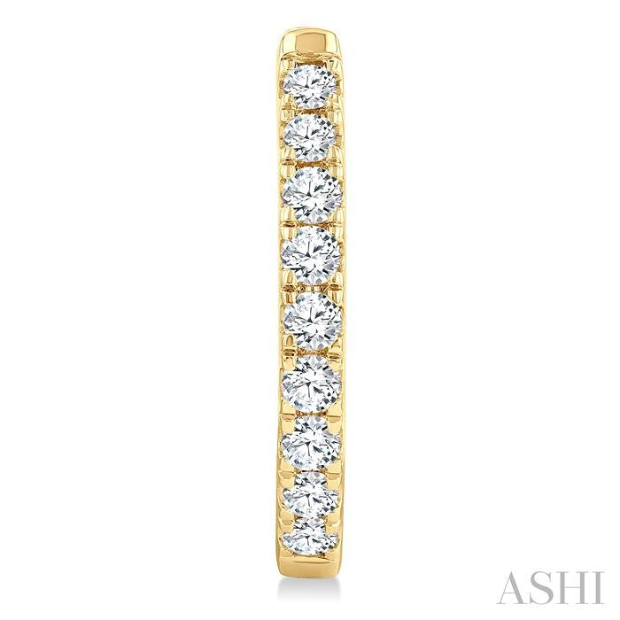 ASHI Diamond Fashion Hoop Earrings 624H3PPFGERYG