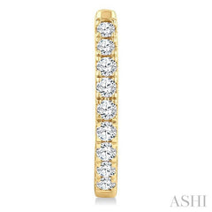ASHI Diamond Fashion Hoop Earrings 624H3PPFGERYG