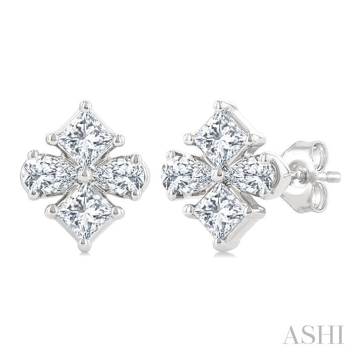 ASHI Mixed Shape Diamond Fashion Earrings 624J5PPFGERWG