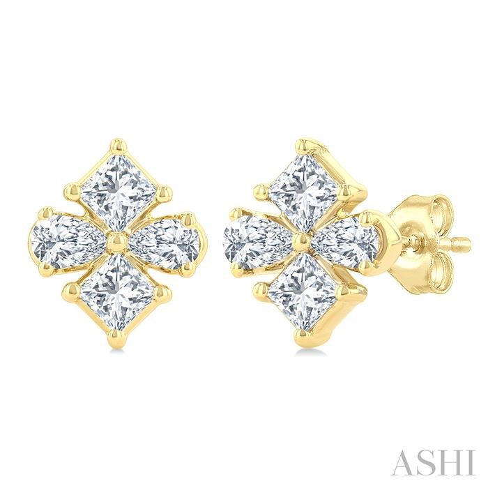 ASHI Mixed Shape Diamond Fashion Earrings 624J5PPFGERYG