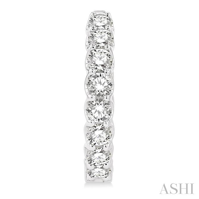 ASHI Inside-Out Diamond Hoop Earrings 625D0PPFGERWG-3.00