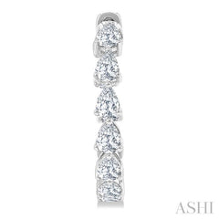 ASHI Inside-Out Pear Shape Diamond Hoop Earrings 627E0PPFGERWG-2.60
