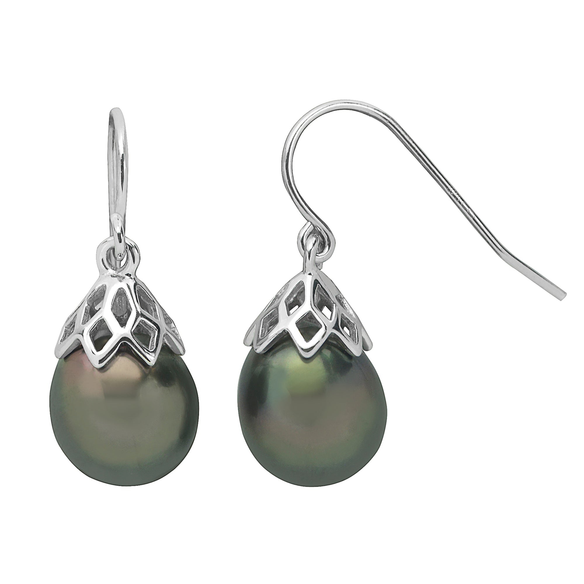 Parkplace Pearls Sterling Silver Tahitian Pearl Earring 628087/B