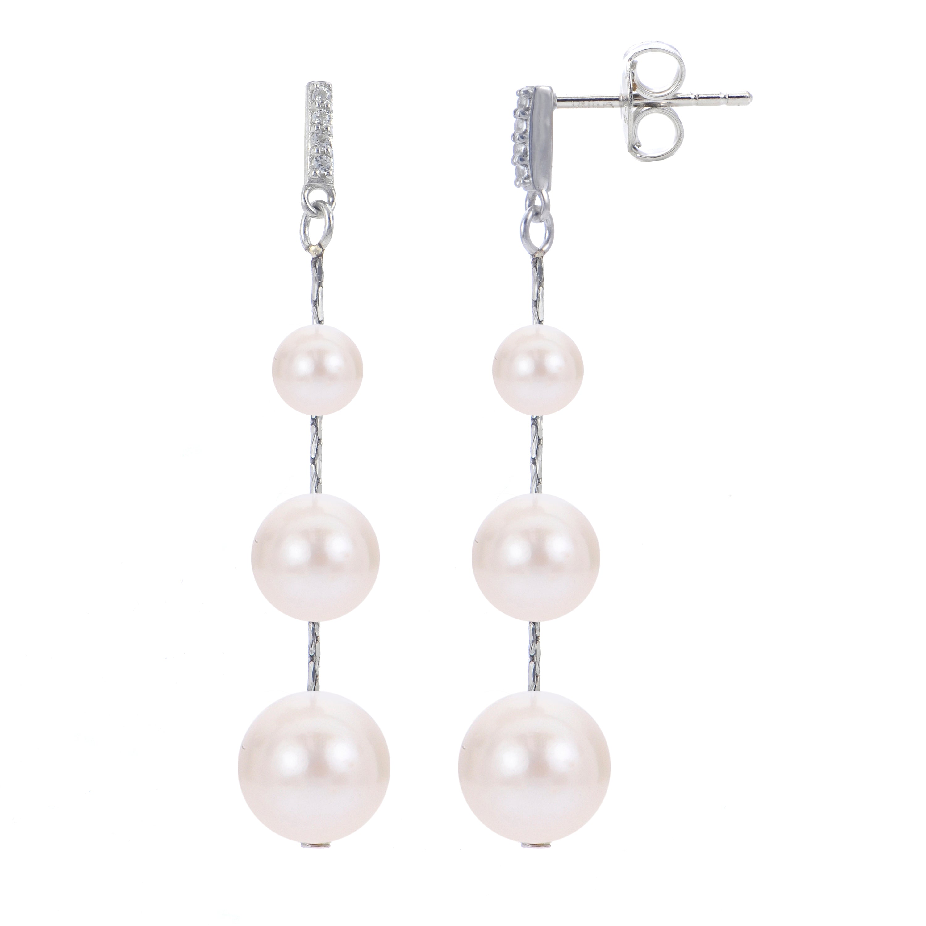 Parkplace Pearls Sterling Silver Freshwater Earring 628514/FW