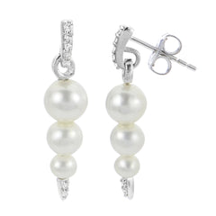Parkplace Pearls Sterling Silver Freshwater Pearl Earring 628886