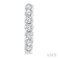 ASHI Inside-Out Diamond Round Hoop Earrings 628E0PPFGERWG-2.00