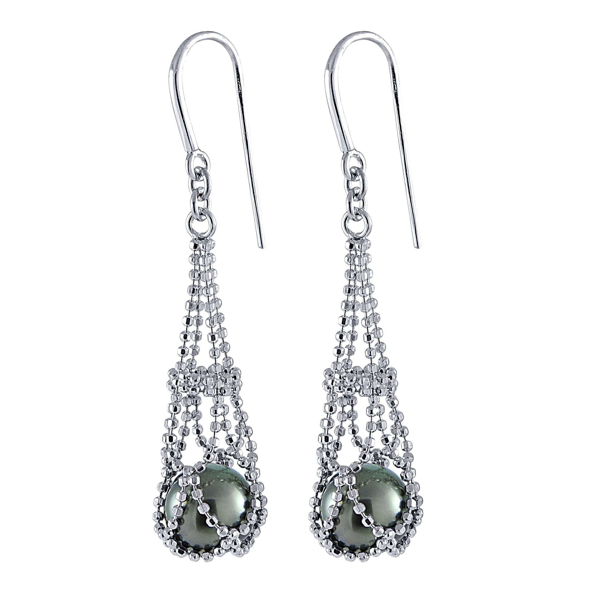 Parkplace Pearls Sterling Silver Tahitian Pearl Earring 629315/B