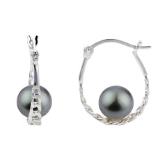 Parkplace Pearls Sterling Silver Tahitian Pearl Earring 629608/B