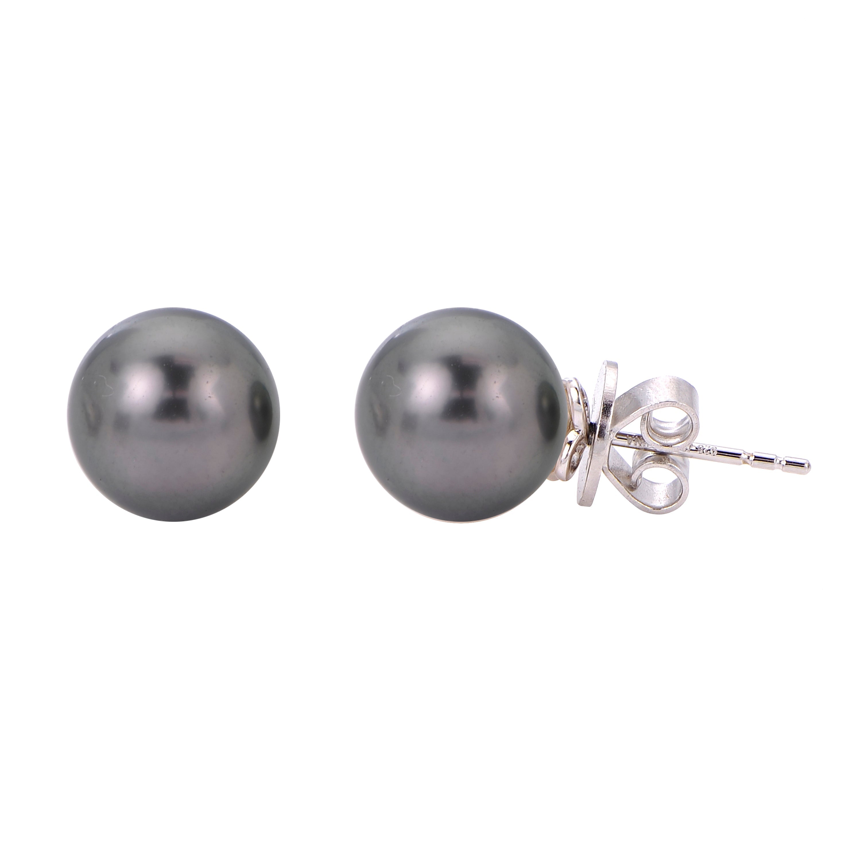 Parkplace Pearls Sterling Silver Tahitian Pearl Earring 629635/B