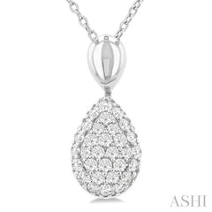 ASHI Pave-Set Pear Shape Diamond Fashion Pendant 629F6PPTSPDWG-PR