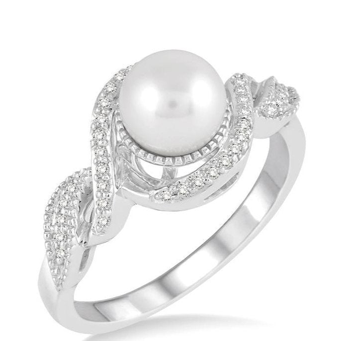 Parkplace Jewelers Pearl & Diamond Fashion Ring 55978PPTSWG