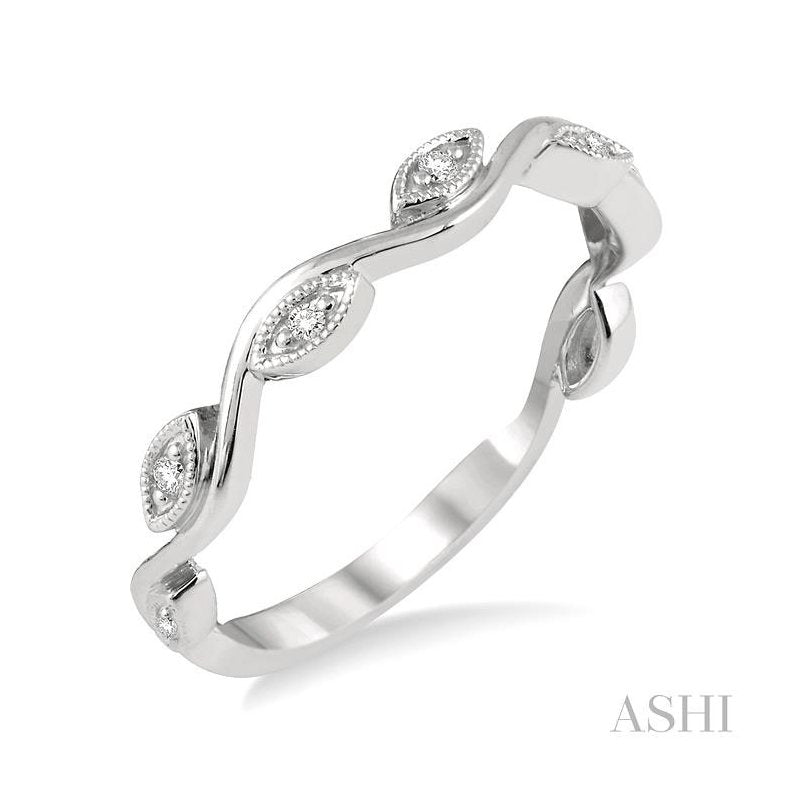 ASHI Stackable Diamond Wedding Band 34939PPFGWG